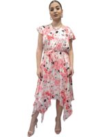 ΦΟΡΕΜΑ FLORAL LIZALU ME ΜΑΝΙΚΑΚΙ
