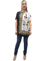 T-SHIRT PLUS SIZE ΜΑΥΡΟ