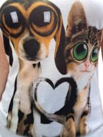 T-SHIRT ΑΜΑΝΙΚΟ SANDRA FELLINI ΑΣΠΡΟ