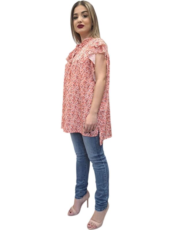 ΓΥΝΑΙΚΕΙΑ ΜΠΛΟΥΖΑ FLORAL ΜΕ ΔΕΣΙΜΟ ΣΤΟ ΛΑΙΜΟ