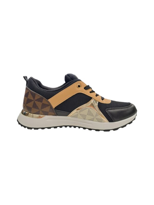 Γυναικείο Sneaker Μαύρο με Σχέδιο