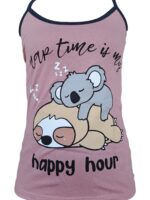 Καλοκαιρινό βαμβακερό σετ πιτζάμας Happy Hour