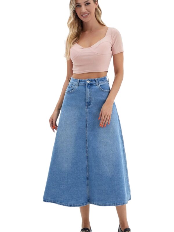 ΜΑΞΙ ΓΥΝΑΙΚΕΙΑ ΦΟΥΣΤΑ DENIM