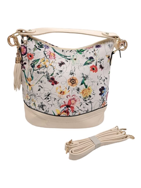 Γυναικεία τσάντα με floral σχέδιο