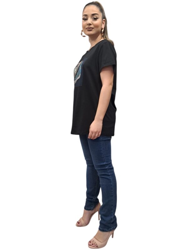 Γυναικείο T-shirt Sneaker – ΜΑΥΡΟ, M/L