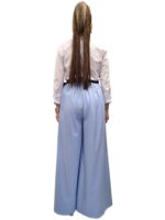 Παντελόνα με Πιέτες & Μαύρη Ζώνη – ΑΣΠΡΟ, One Size